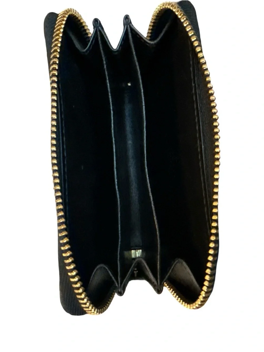 Gucci Black Leather Card Case with Embossed Logo Guccissima